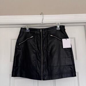 Leather Mini Skirt